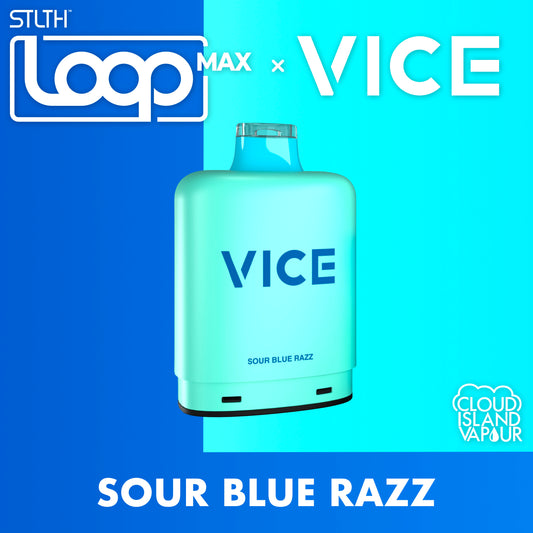 STLTH LOOP MAX X VICE Pod Pack Sour Blue Razz