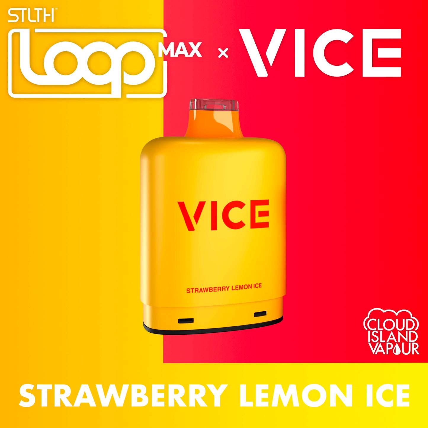 STLTH LOOP MAX X VICE Pod Pack Strawberry Lemon Ice