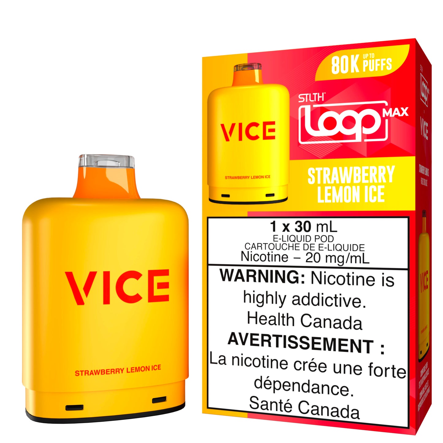 STLTH LOOP MAX X VICE Strawberry Lemon Ice