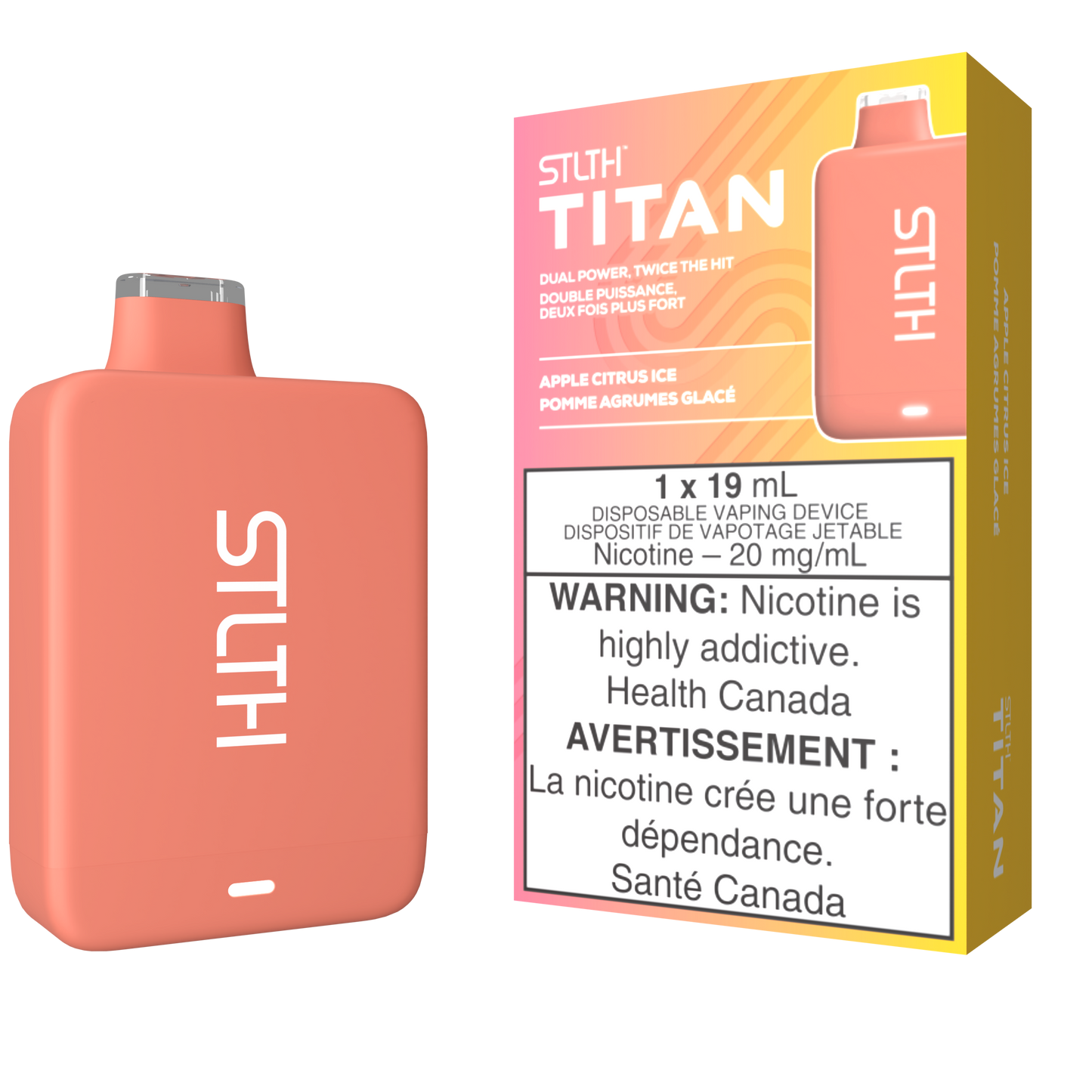 STLTH TITAN 10K Disposable Vape Apple Citrus Ice