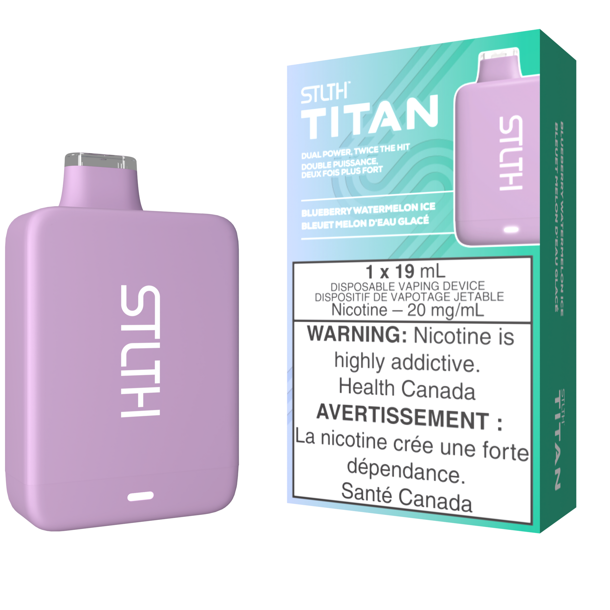 STLTH TITAN 10K Disposable Vape Blueberry Watermelon Ice