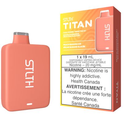 STLTH TITAN 10K Disposable Vape Peach Banana Ice