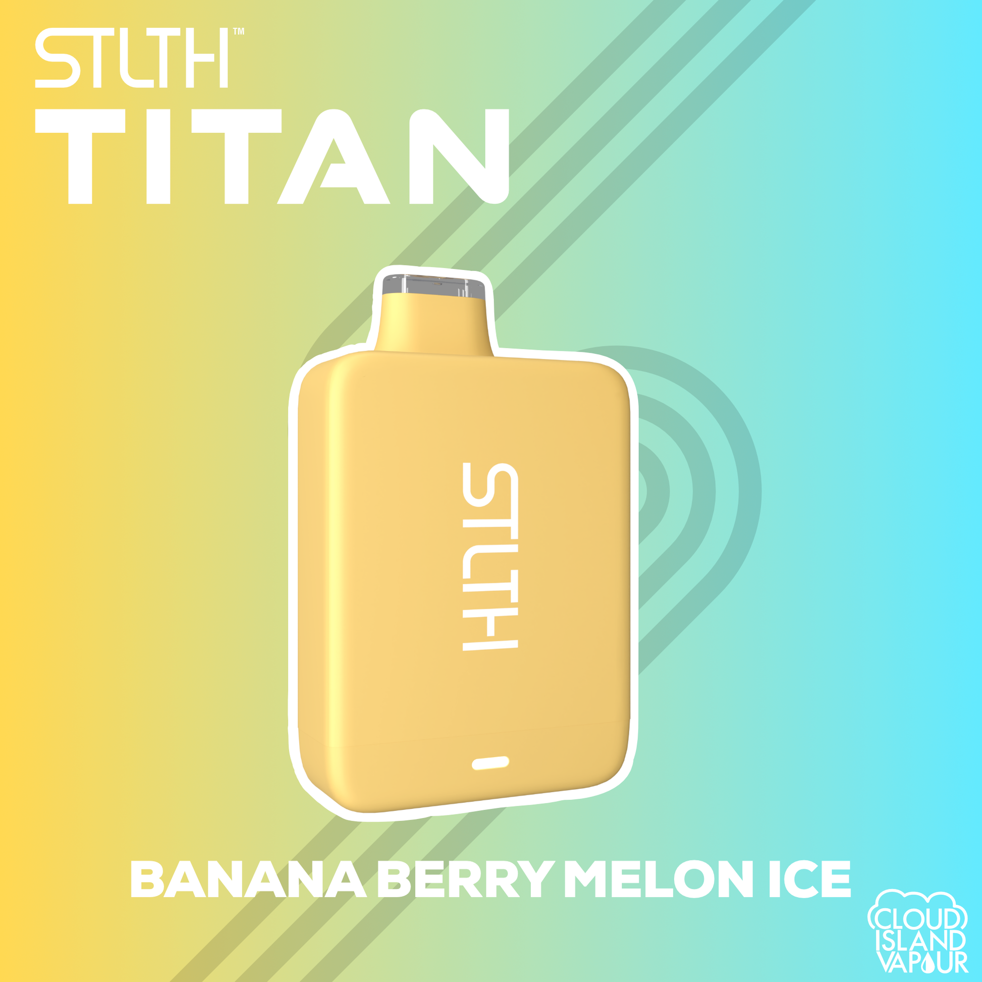 STLTH TITAN Disposable Vape Banana Berry Melon Ice