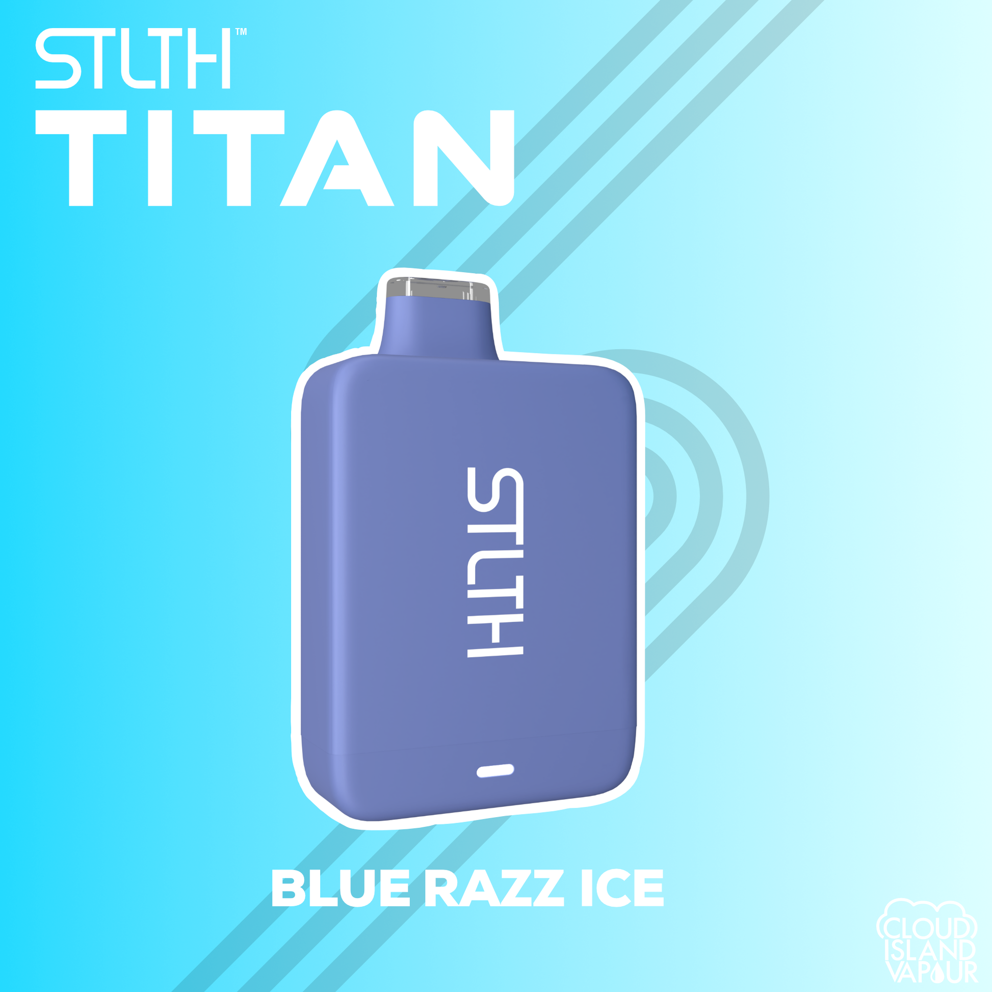 STLTH TITAN 10K Disposable Vape - Blue Razz Ice Cloud Island Vapour STLTH TITAN 10K Disposable Vape - Blue Razz Ice Cloud Island Vapour