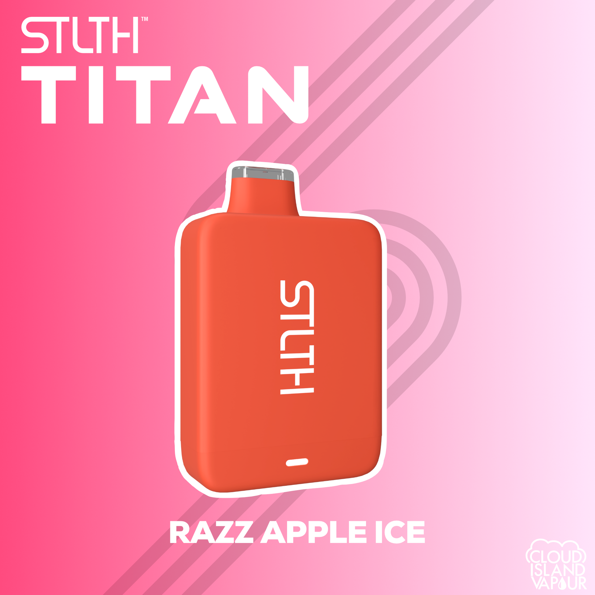 STLTH TITAN 10K Disposable Vape - Razz Apple Ice Cloud Island Vapour STLTH TITAN 10K Disposable Vape - Razz Apple Ice Cloud Island Vapour
