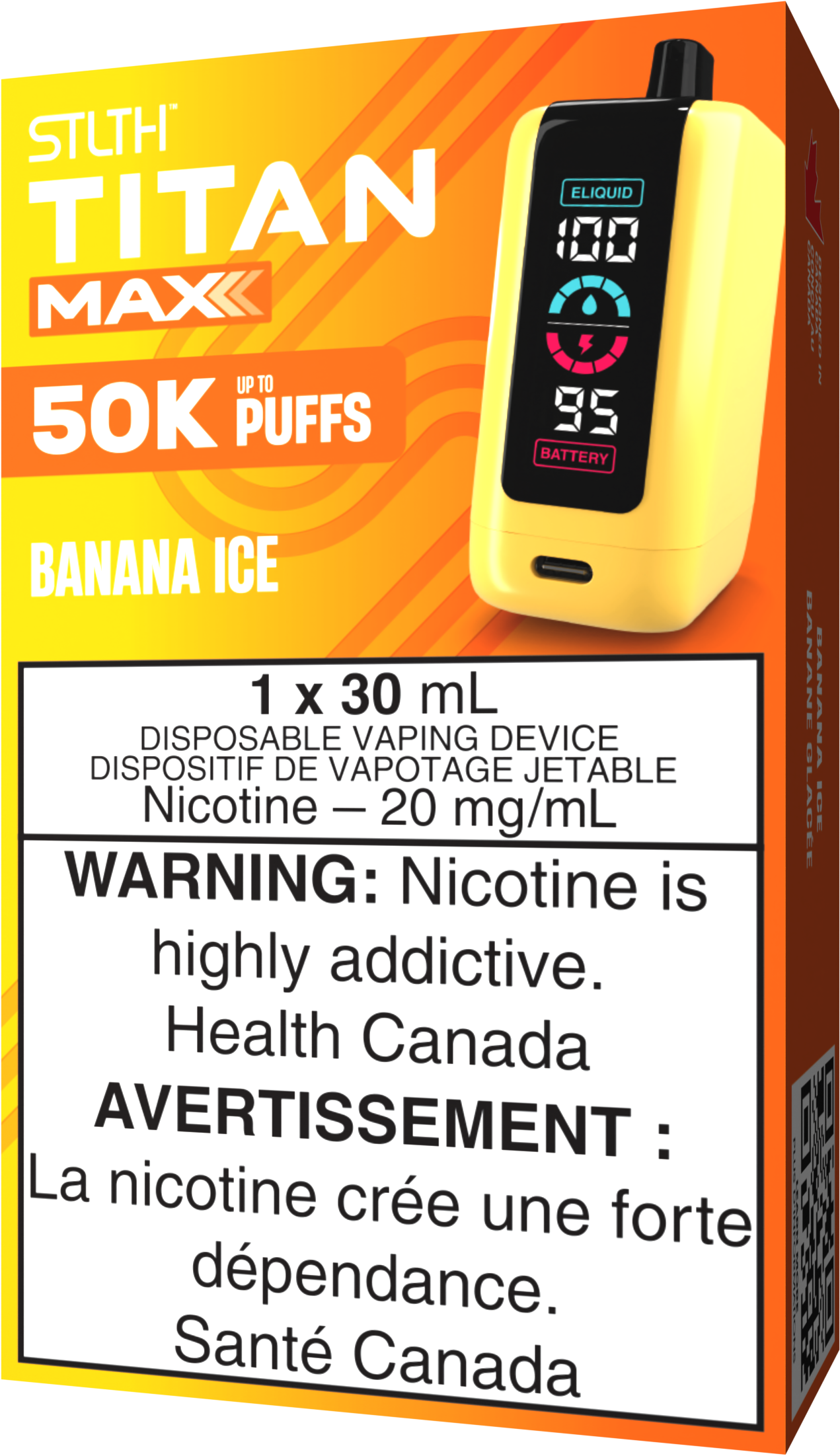 STLTH TITAN MAX Disposable Banana Ice