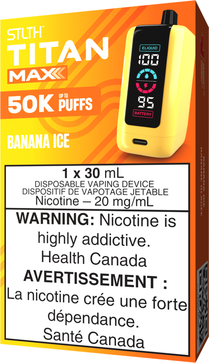 STLTH TITAN MAX Disposable Banana Ice