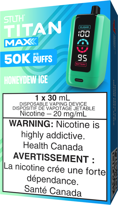 STLTH TITAN MAX Disposable Honeydew Ice