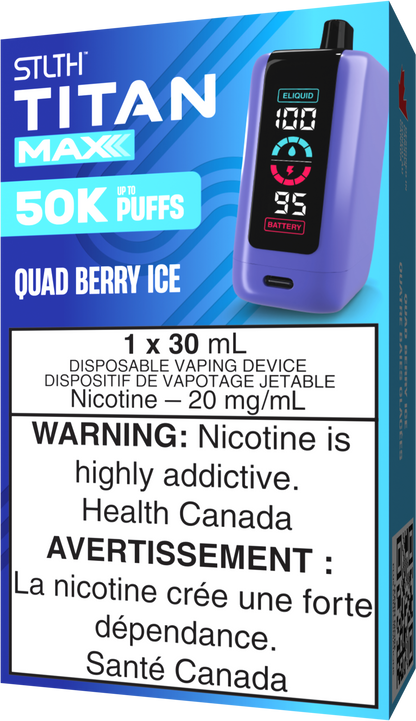 STLTH TITAN MAX Disposable Quad Berry Ice