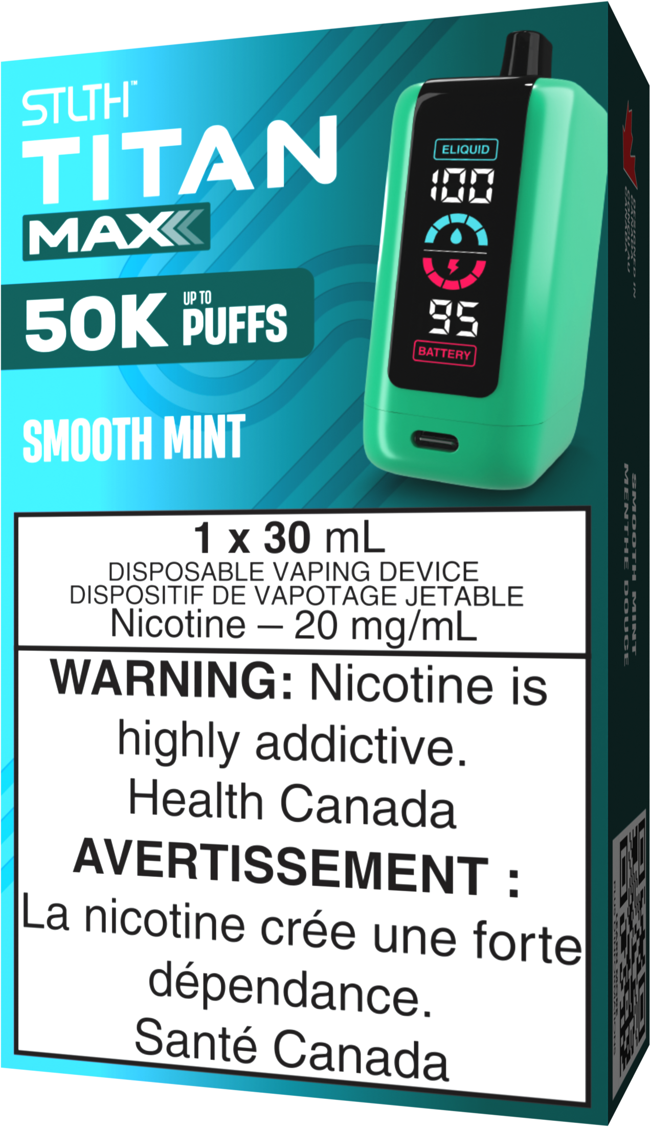 STLTH TITAN MAX Disposable Smooth Mint