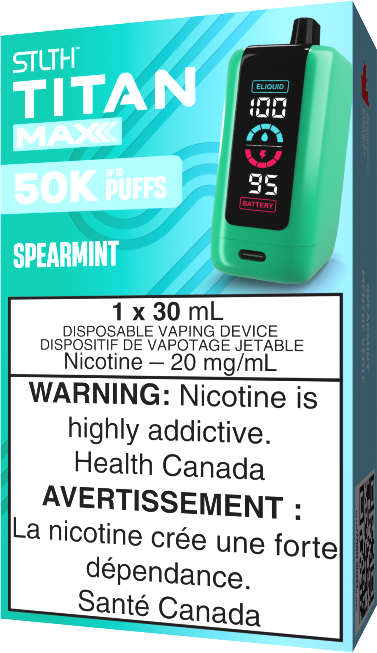 STLTH TITAN MAX Disposable Spearmint