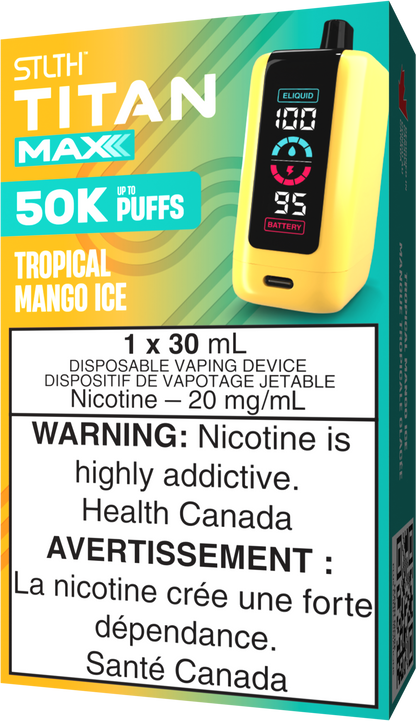 STLTH TITAN MAX Disposable Tropical Mango Ice