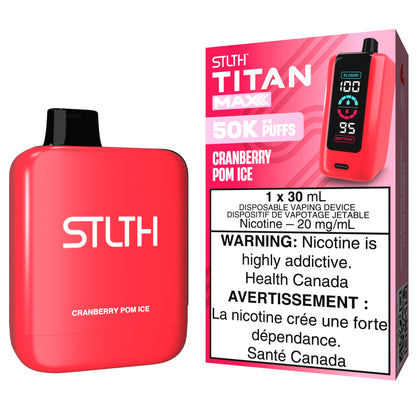 STLTH TITAN MAX Disposable Vape Cranberry Pom Ice