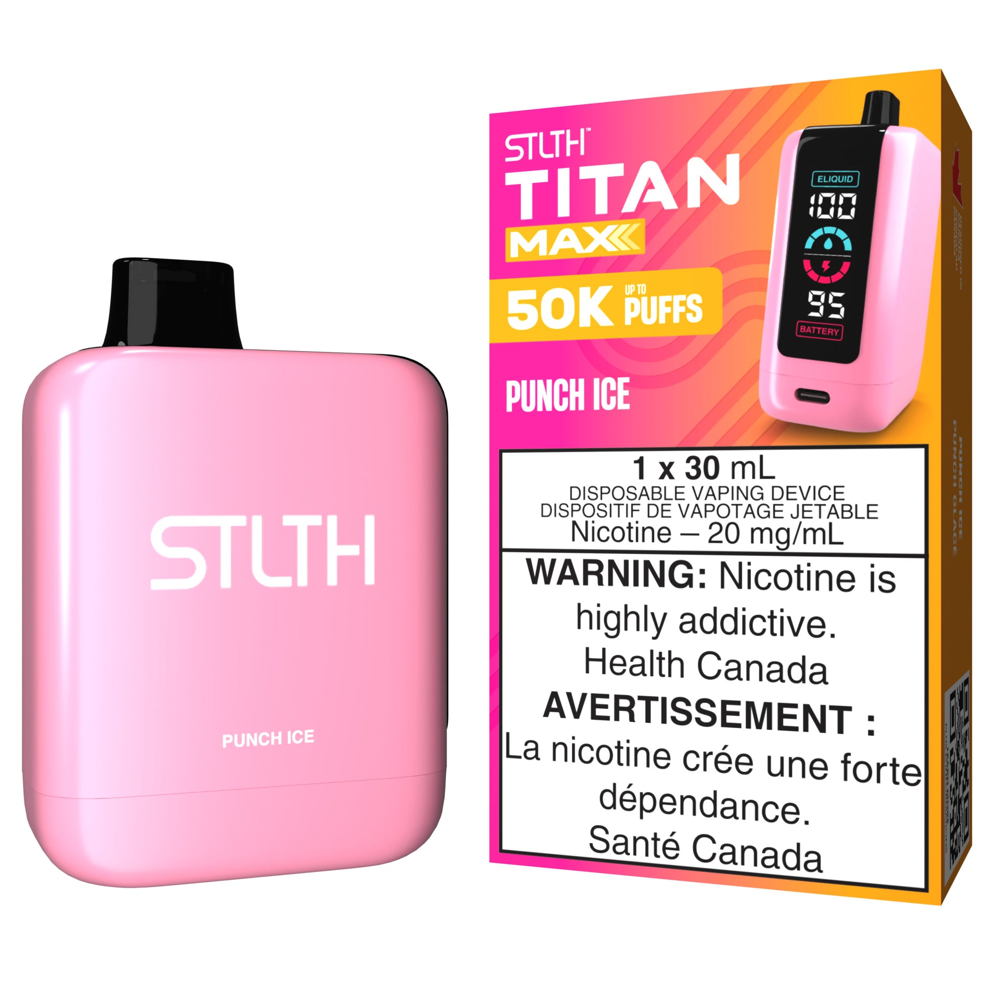 STLTH TITAN MAX Disposable Vape Punch Ice