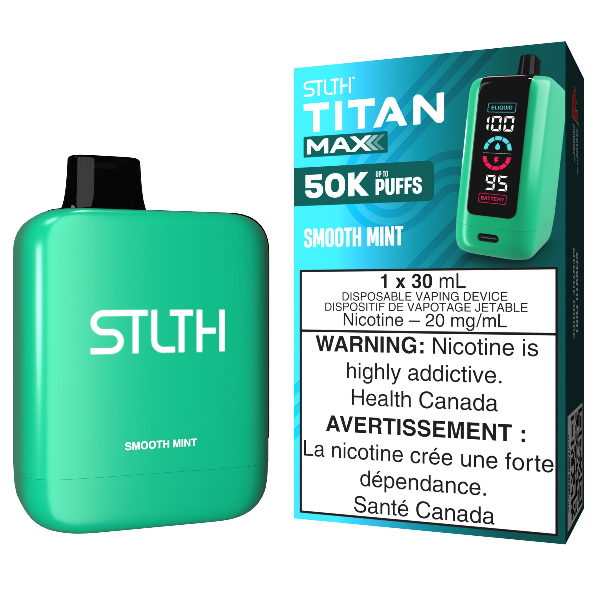 STLTH TITAN MAX Disposable Vape Smooth Mint