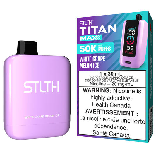 STLTH TITAN MAX Disposable Vape White Grape Melon Ice