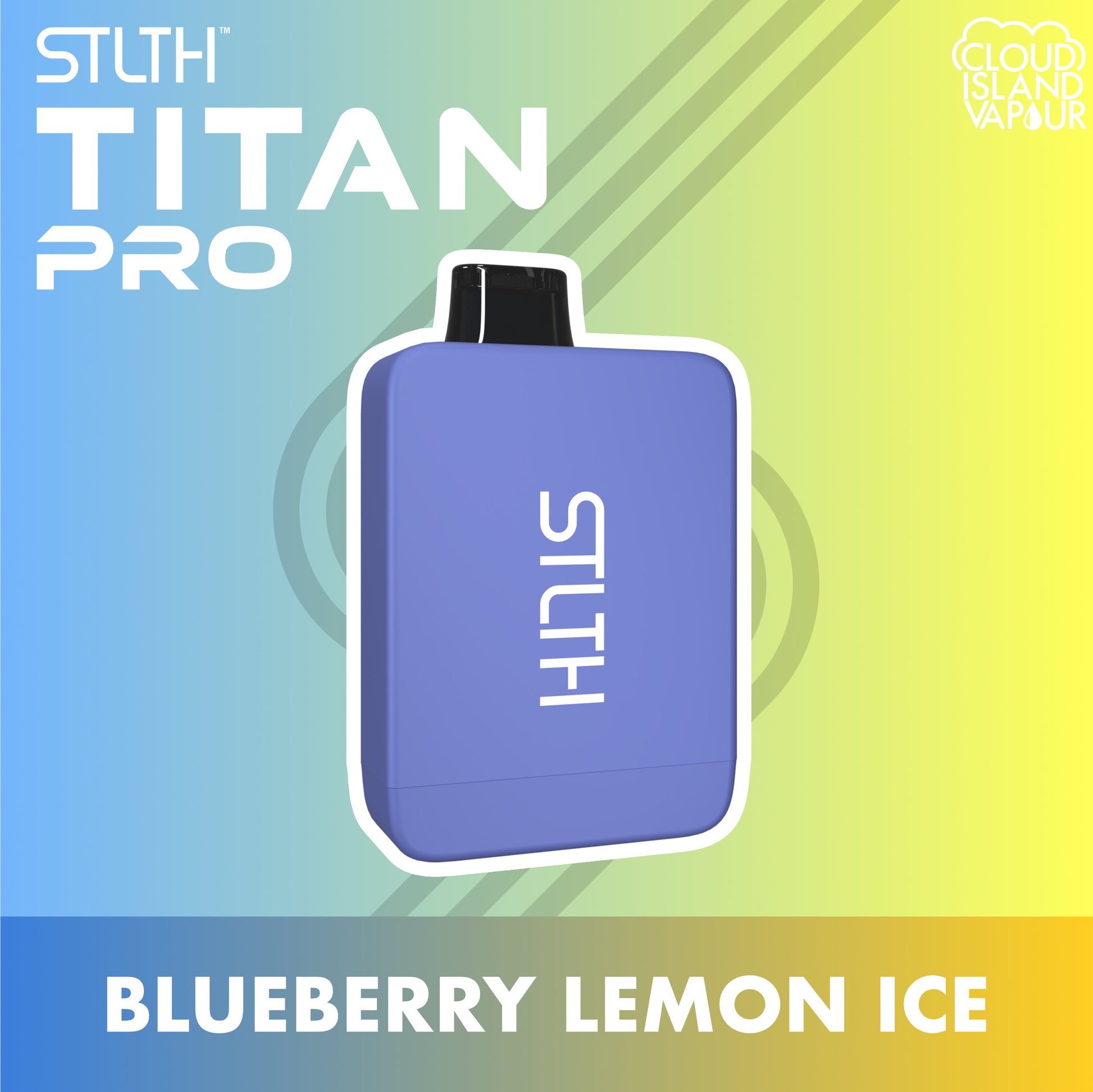STLTH TITAN PRO Disposable Vape - Blueberry Lemon Ice Cloud Island Vapour STLTH TITAN PRO Disposable Vape - Blueberry Lemon Ice Cloud Island Vapour
