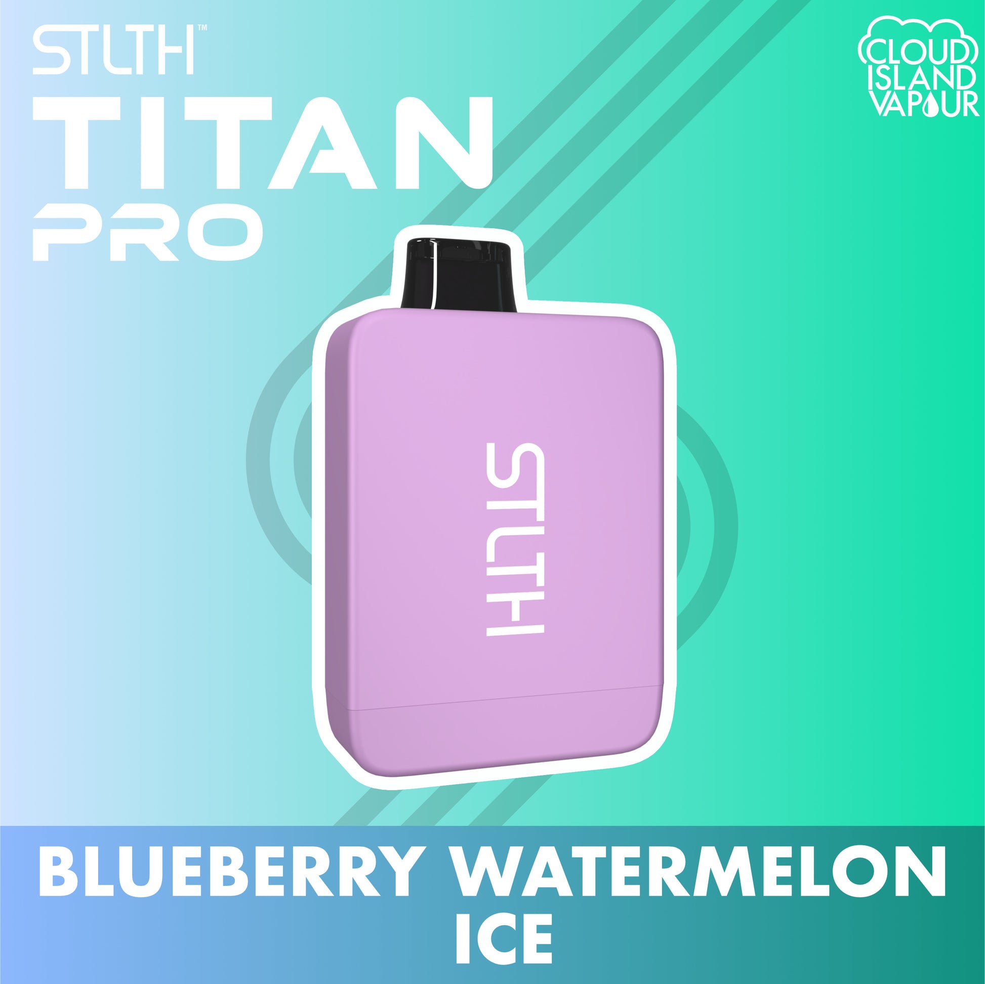 STLTH TITAN PRO Disposable Vape - Blueberry Watermelon Ice Cloud Island Vapour STLTH TITAN PRO Disposable Vape - Blueberry Watermelon Ice Cloud Island Vapour