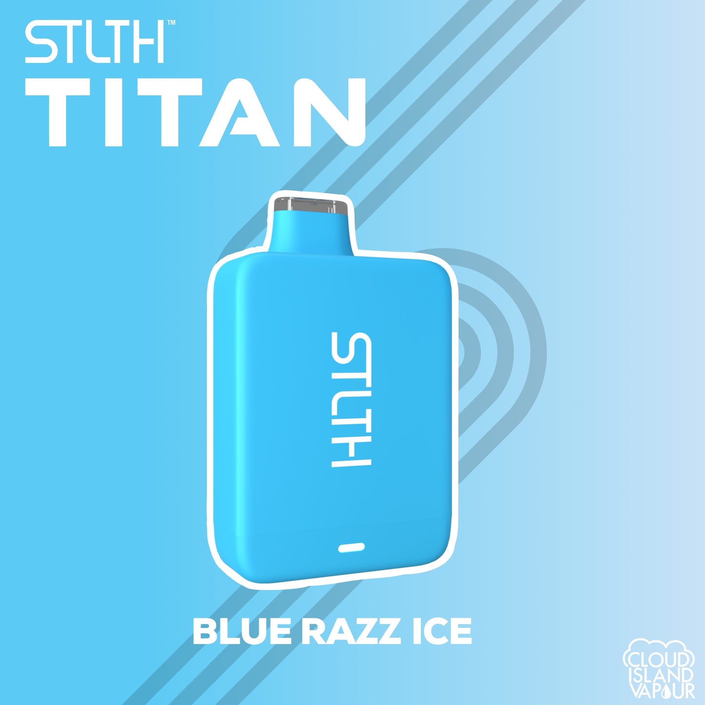 Blue Razz Ice STLTH Titan 10k Disposable Vape. 10000 Puffs STLTH Disposable