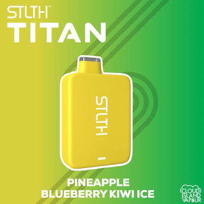 Pineapple Blueberry Kiwi Ice STLTH Titan 10k Disposable Vape. 10000 Puffs STLTH Disposable