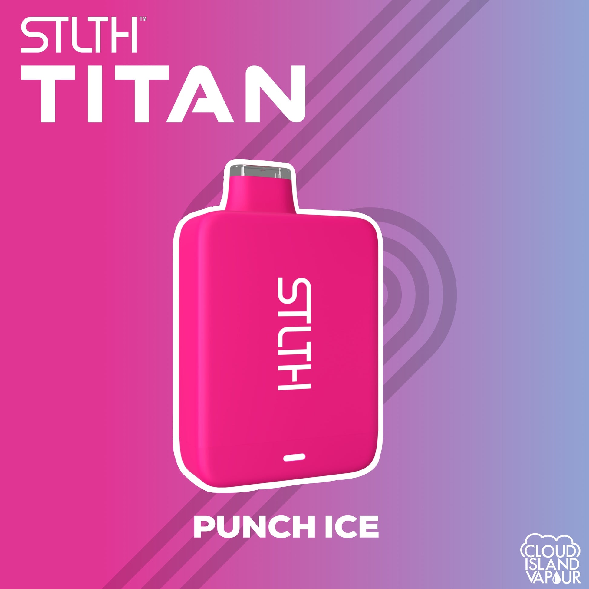 Punch Ice STLTH Titan 10k Disposable Vape. 10000 Puffs STLTH Disposable