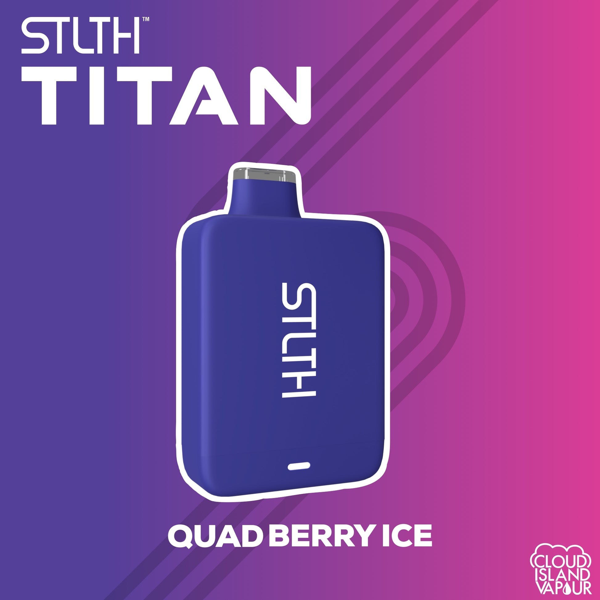 Quad Berry Ice STLTH Titan 10k Disposable Vape. 10000 Puffs STLTH Disposable