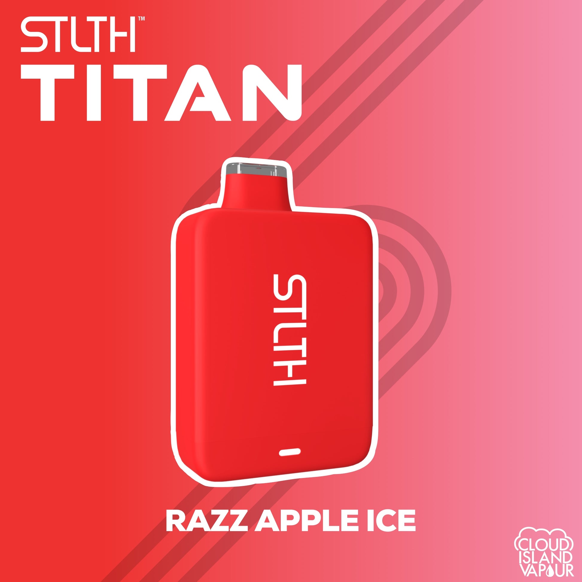 Razz Apple Ice STLTH Titan 10k Disposable Vape. 10000 Puffs STLTH Disposable