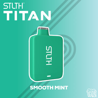 Smooth Mint STLTH Titan 10k Disposable Vape. 10000 Puffs STLTH Disposable