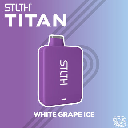 White Grape Ice STLTH Titan 10k Disposable Vape. 10000 Puffs STLTH Disposable