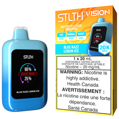 STLTH VISION 20K Disposable Vape Blue Razz Lemon Ice