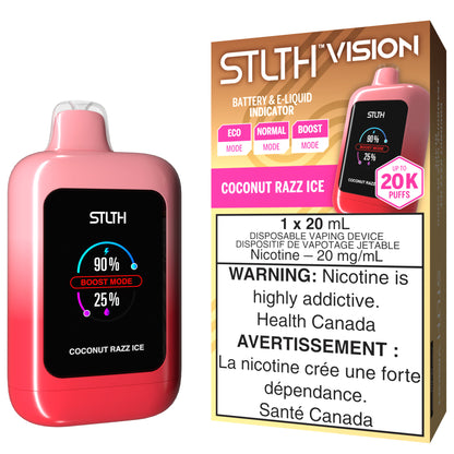 STLTH VISION 20K Disposable Vape Coconut Razz Ice