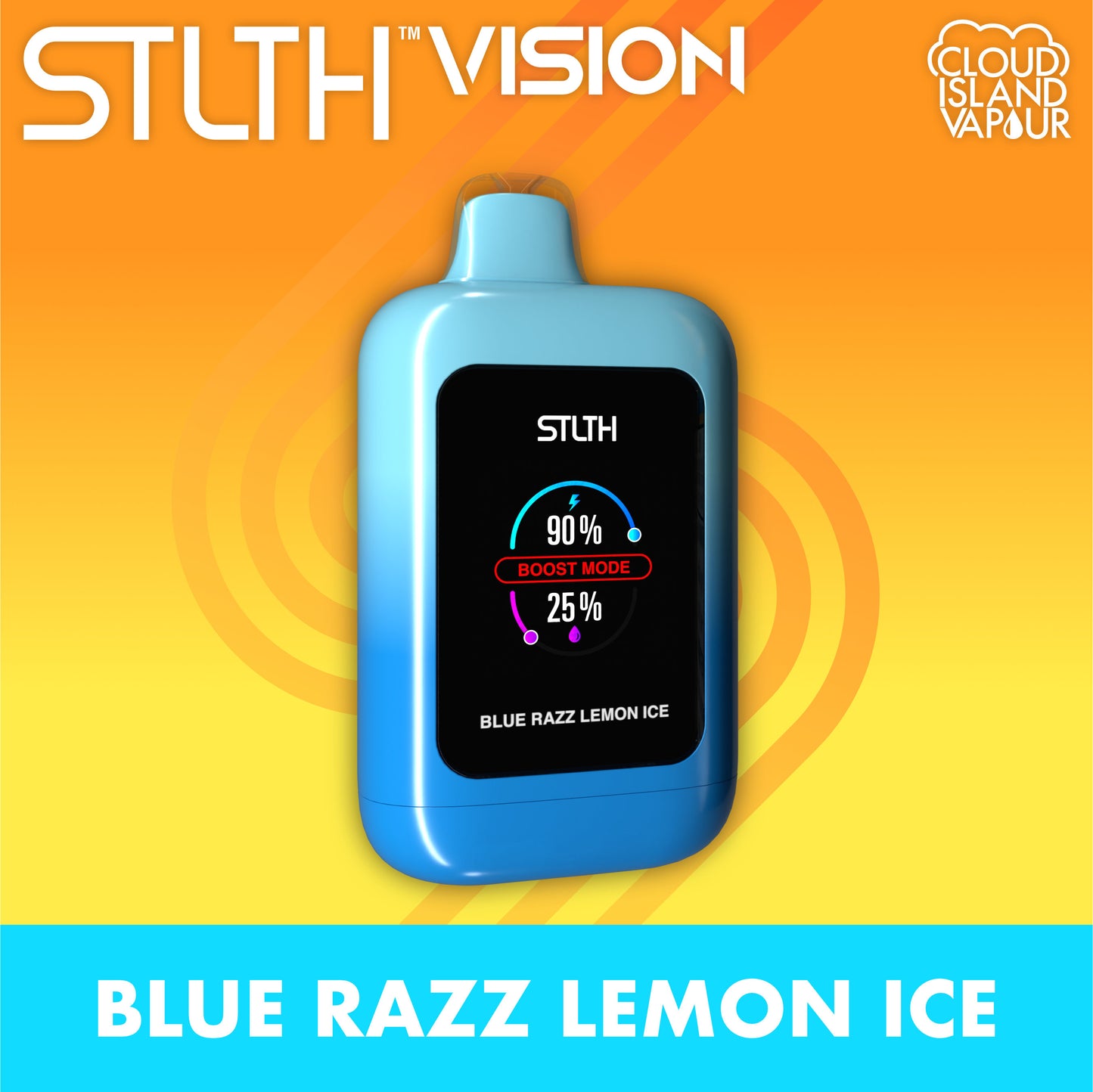 STLTH VISION 20K Disposable Blue Razz Lemon Ice