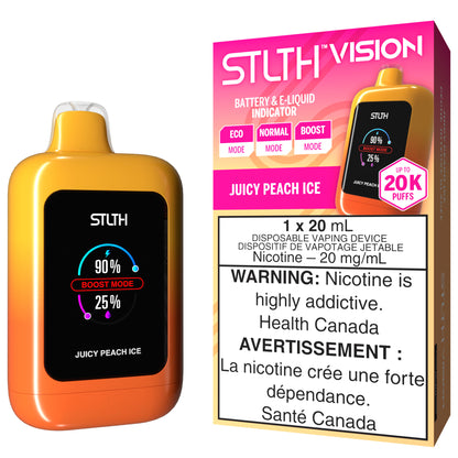 STLTH VISION 20K Disposable Vape Juicy Peach Ice