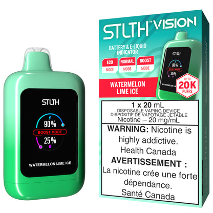 STLTH VISION 20K Disposable Vape Watermelon Lime Ice