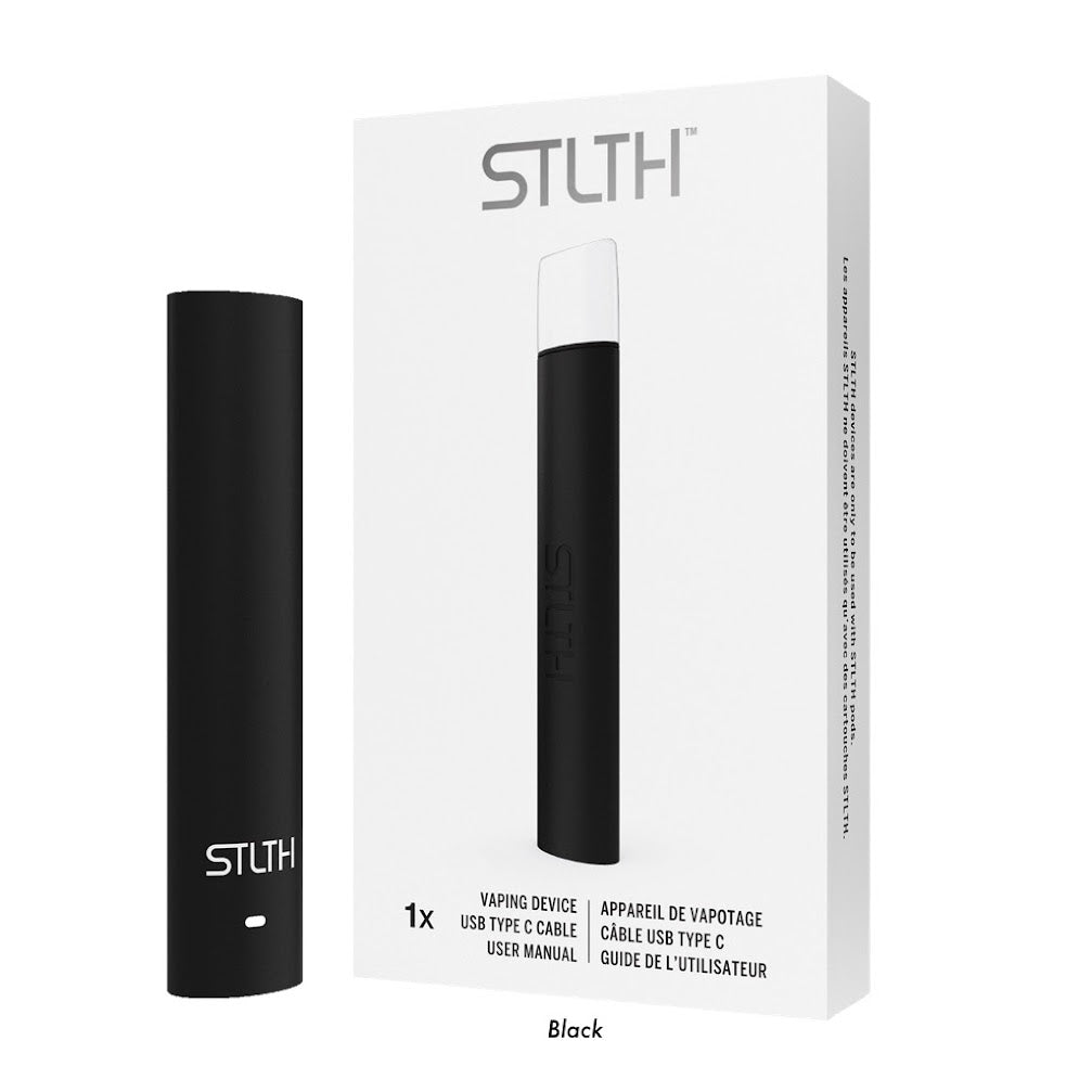 STLTH vape device starter kit package Black