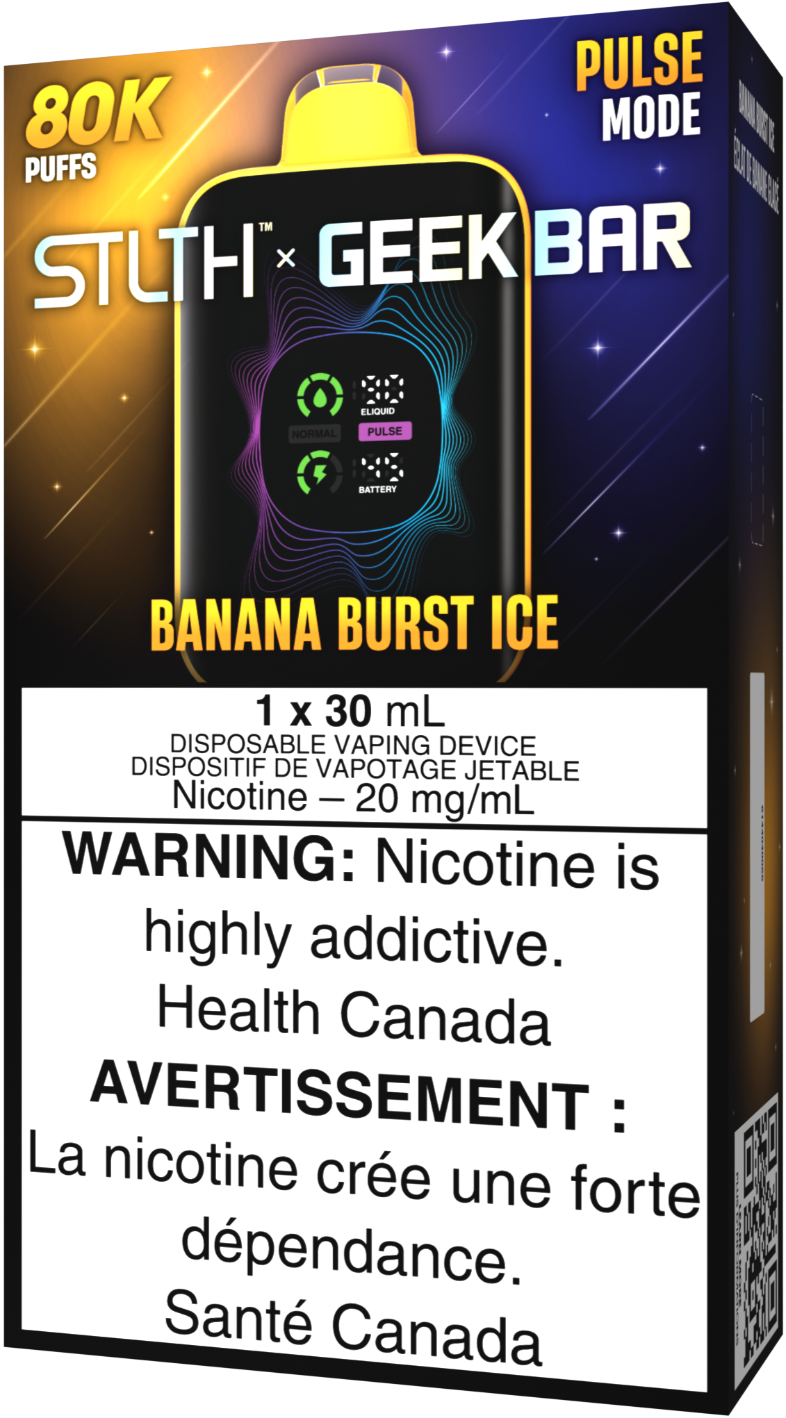 STLTH X GEEK BAR Disposable Banana Burst Ice