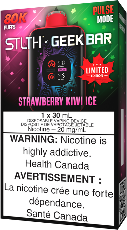STLTH X GEEK BAR Disposable Vape - Canada Limited Edition: Strawberry Kiwi Ice