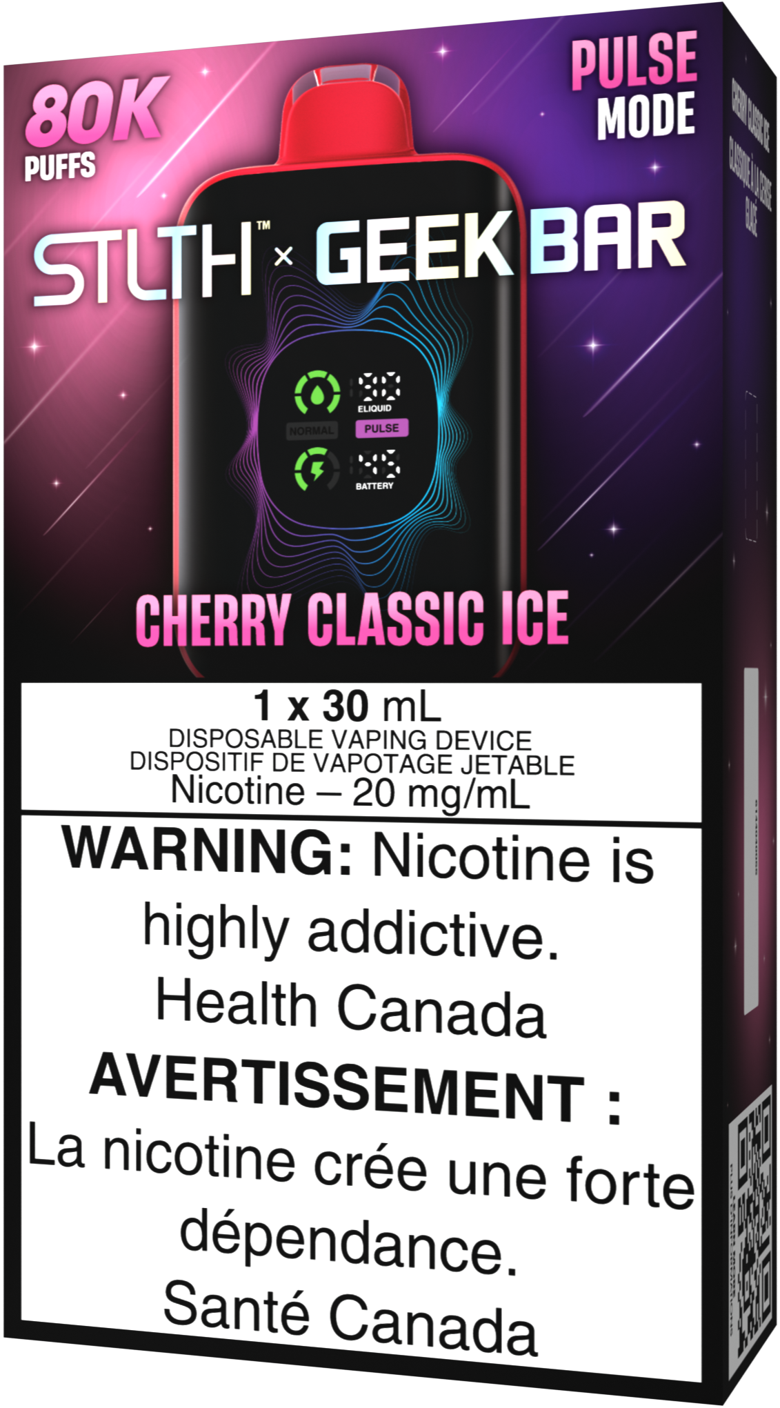 STLTH X GEEK BAR Disposable Cherry Classic Ice