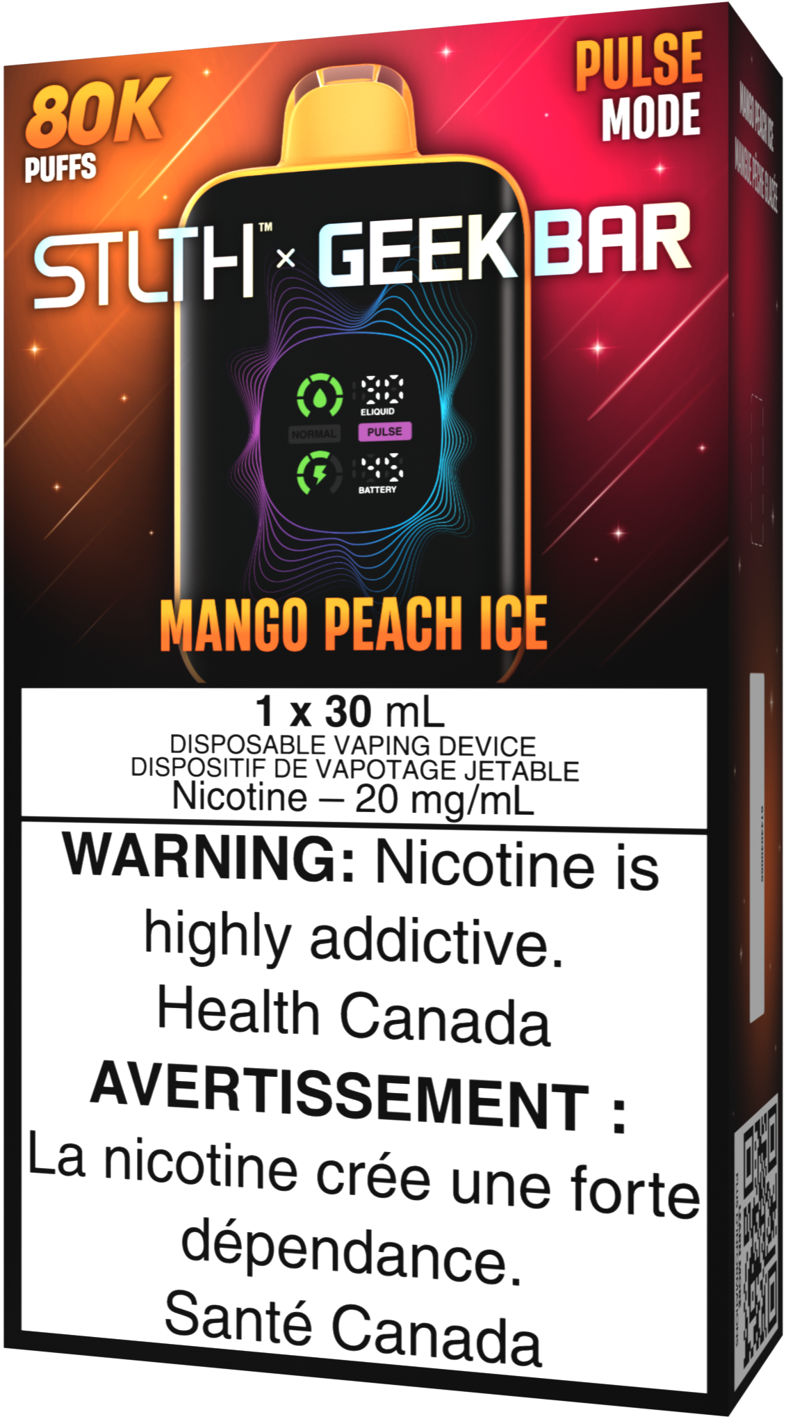 STLTH X GEEK BAR Disposable Vape - Mango Peach Ice Cloud Island Vapour STLTH X GEEK BAR Disposable Vape - Mango Peach Ice Cloud Island Vapour