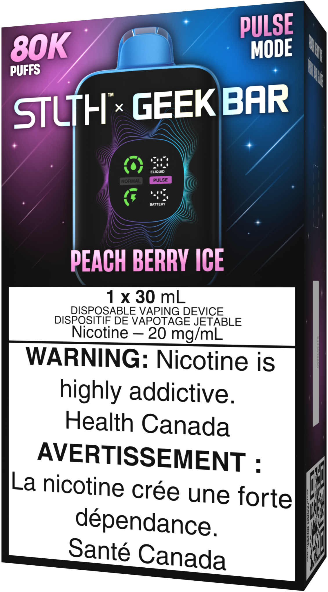 STLTH X GEEK BAR Disposable Peach Berry Ice