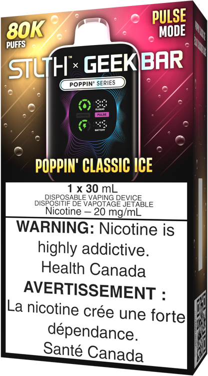 STLTH X GEEK BAR Disposable Poppin' Classic Ice