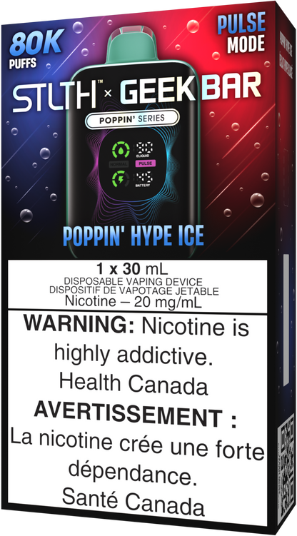 STLTH X GEEK BAR Disposable Poppin' Hype Ice