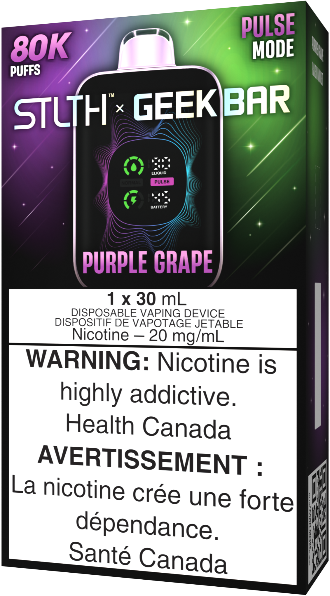 STLTH X GEEK BAR Disposable Purple Grape