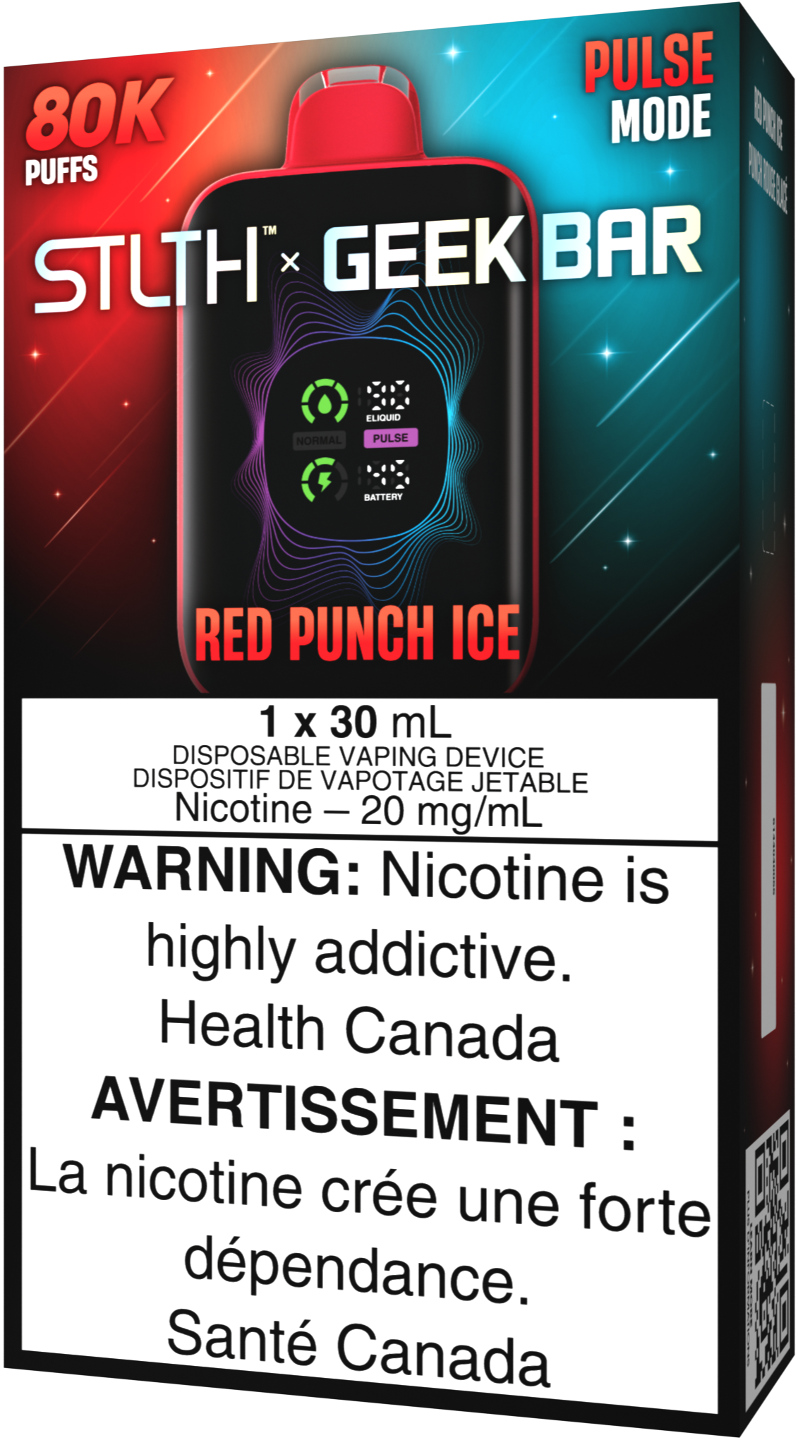 STLTH X GEEK BAR Disposable Red Punch Ice
