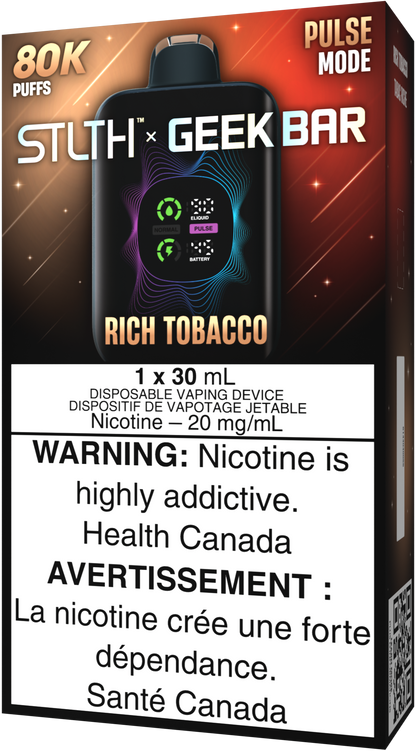 STLTH X GEEK BAR Disposable Rich Tobacco