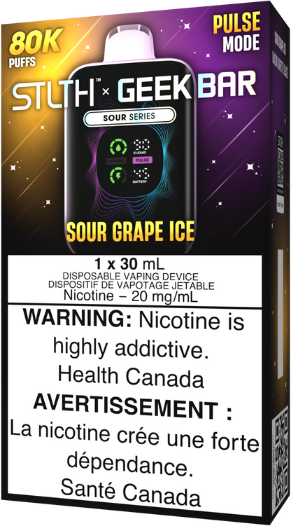 STLTH X GEEK BAR Disposable Sour Grape Ice