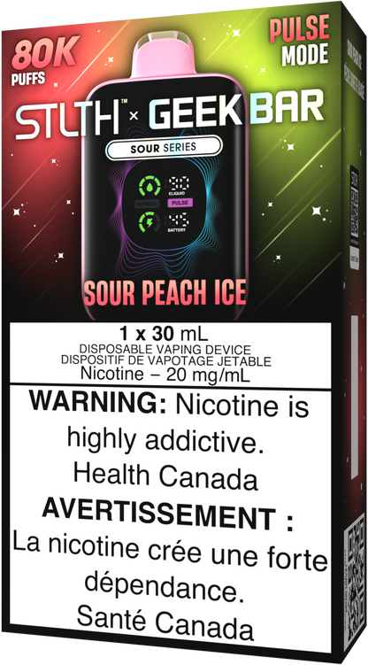 STLTH X GEEK BAR Disposable Sour Peach Ice