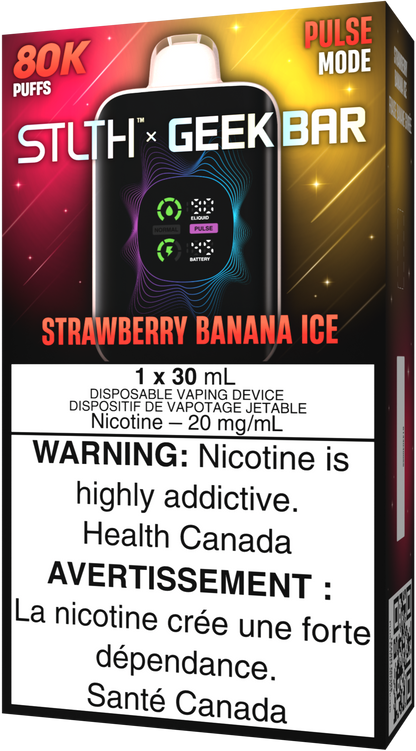 STLTH X GEEK BAR Disposable Strawberry Banana Ice