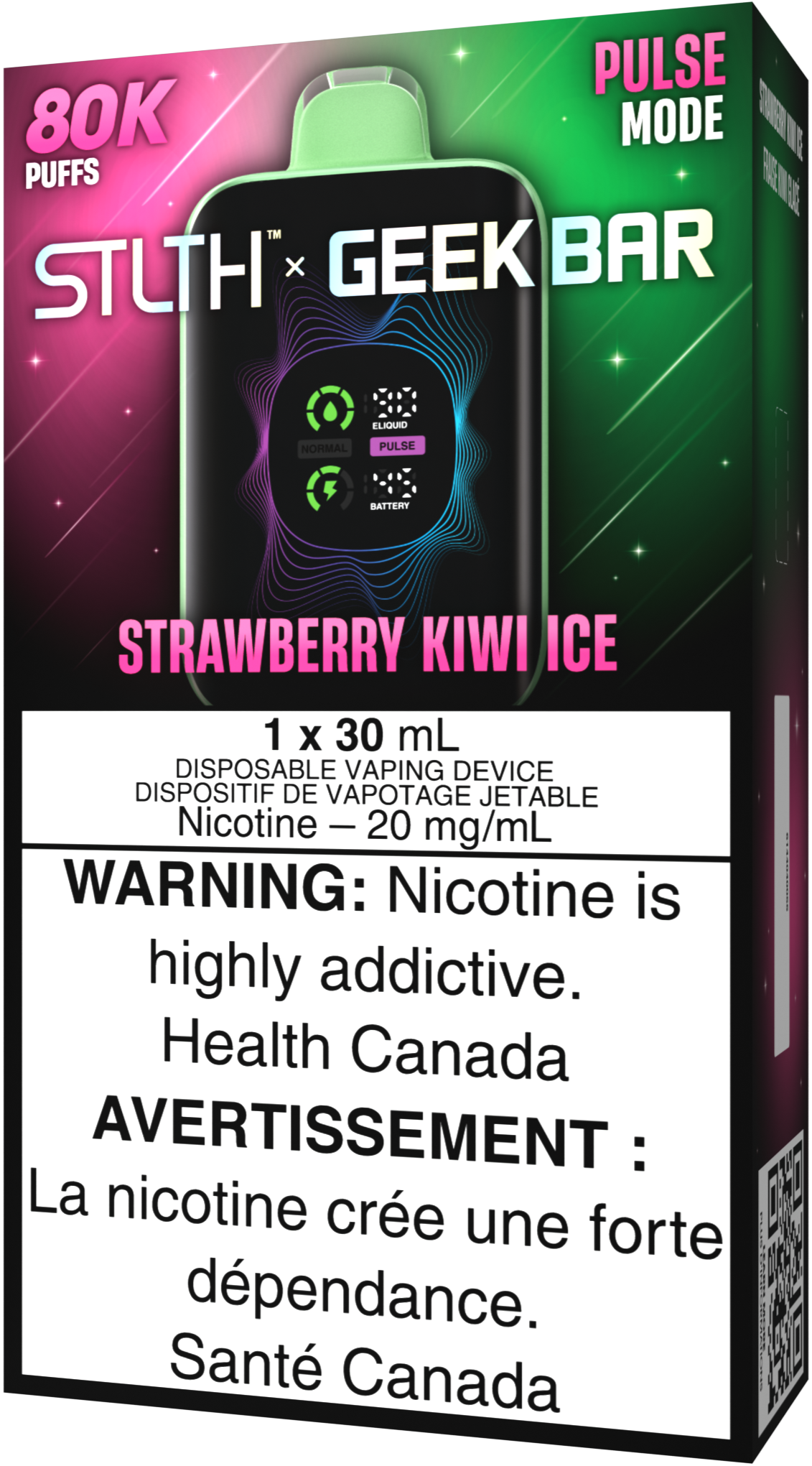 STLTH X GEEK BAR Disposable Strawberry Kiwi Ice