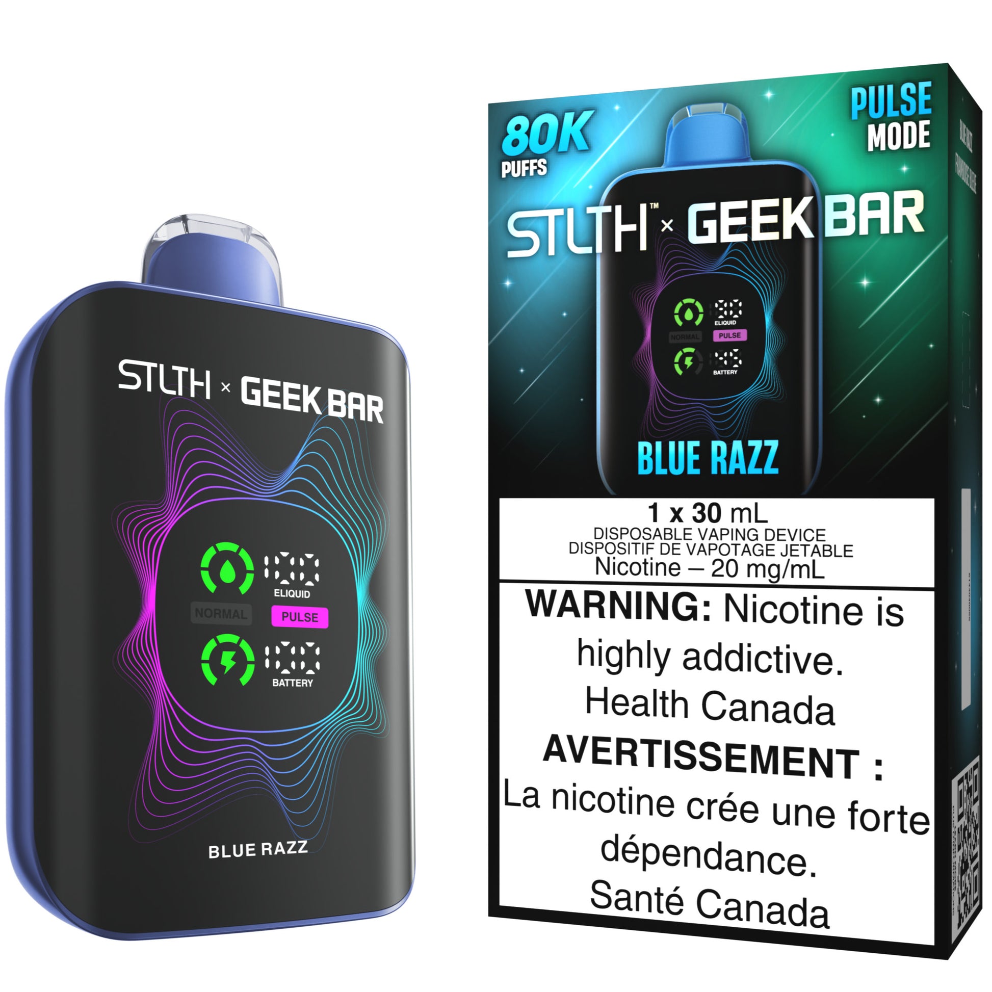 STLTH X GEEK BAR Disposable Vape Blue Razz